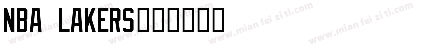 NBA Lakers字体转换
